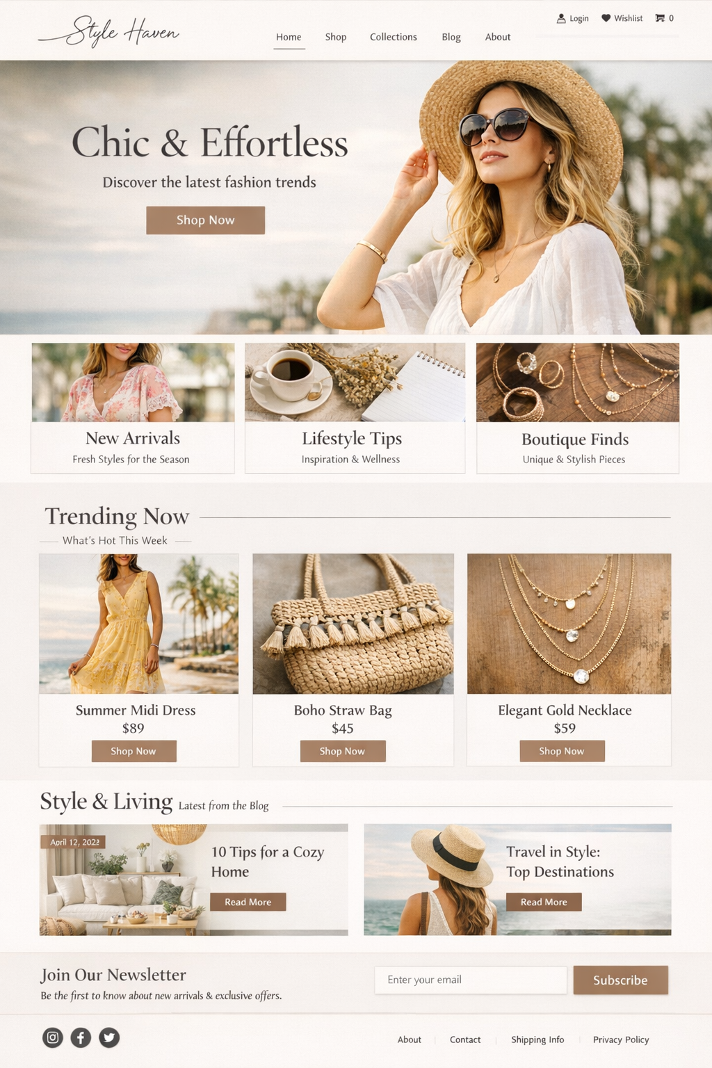 Premium e-commerce fashion store website preview